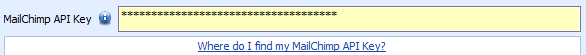 2. MailChimp API Key